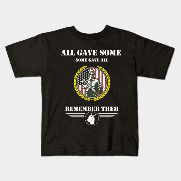 memorial day Kids T-Shirt by barwarrior